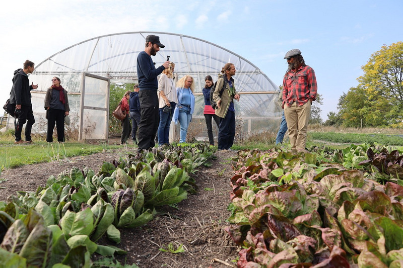 Menschen und Marktgaertnerei